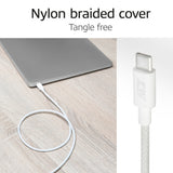 Act AC3085 laadkabel USB 2.0 240W laad- en datakabel USB-C naar USB-C, wit, 2 meter