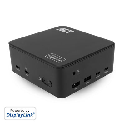 Act AC7148 Universeel USB-C Dockingstation 4K, voor 3 HDMI/DisplayPort monitoren, DisplayLink