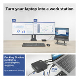 ACT AC7150 Universeel USB-C Dockingstation 4K, voor 2 HDMI/DisplayPort monitoren, DisplayLink, compact model
