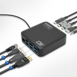 ACT AC7150 Universeel USB-C Dockingstation 4K, voor 2 HDMI/DisplayPort monitoren, DisplayLink, compact model