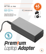 Premium adapter in retailverpakking  Asus 19V 2,37A 3,0mm * 1,0mm incl. netsnoer