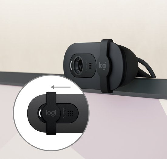 Logitech BRIO 105 Full HD-webcam 1920 x 1080 Pixel Geïntegreerd afdekpaneel
