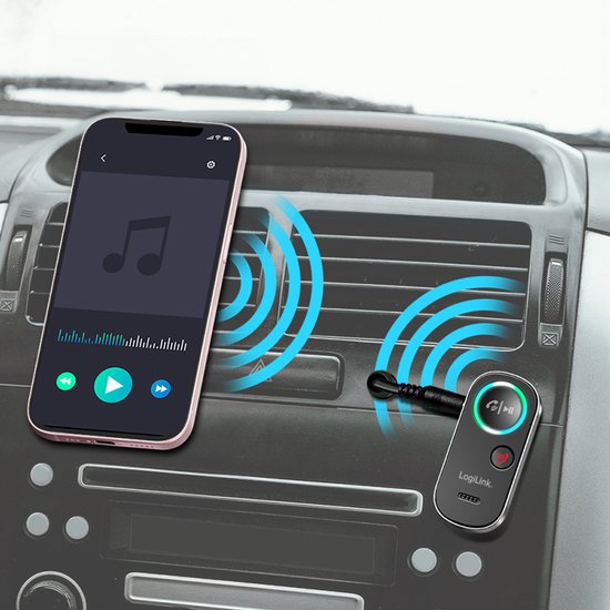Logilink Bluetooth 5.4, 3D-Audio ontvanger, zwart