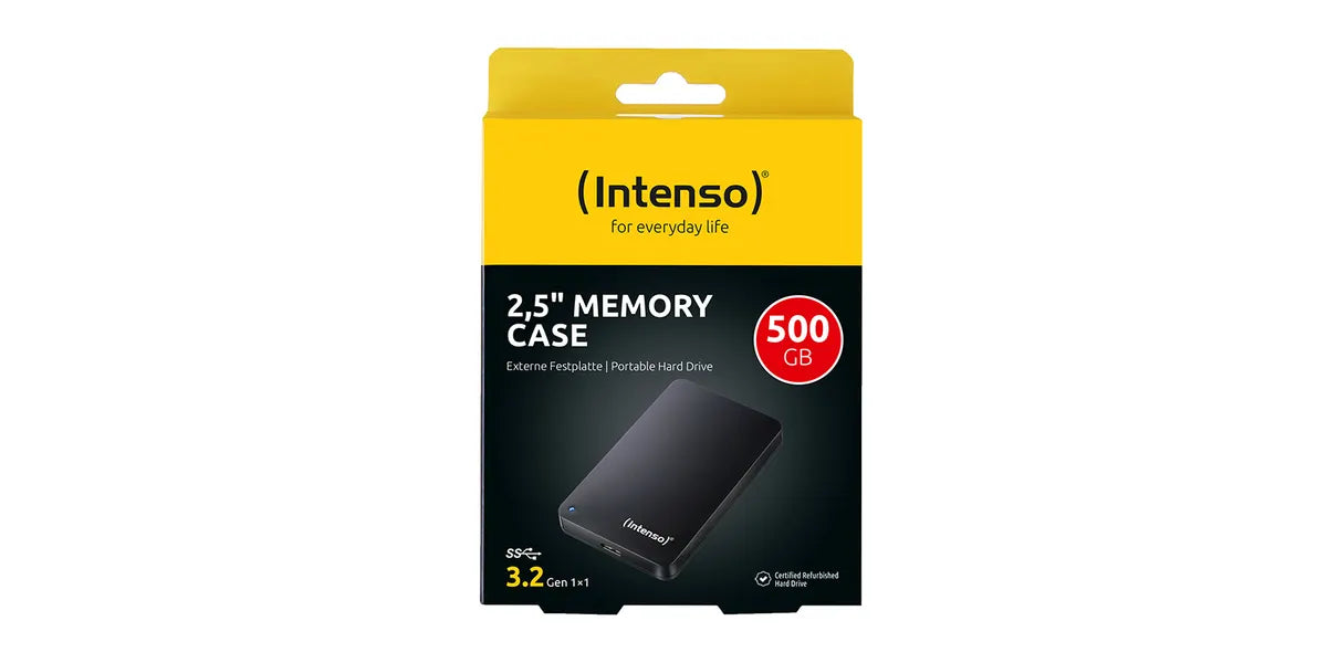 Intenso externe harde schijf 500 GB 5400 RPM 2.5" USB Type-A 3.2 Gen 1 (3.1 Gen 1) Zwart