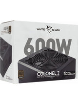 White Shark Colonel 2 , 600 Watt Bronze ATX PSU , Power Supply , Voeding , Modular Voeding (kopie)