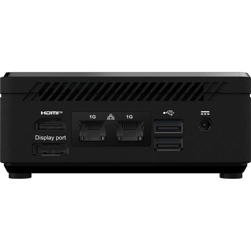 MSI Cubi N ADL S-078EU, Intel® N N100, 4 GB DDR4-SDRAM, 128 GB SSD, Windows 11 Pro Mini PC Zwart