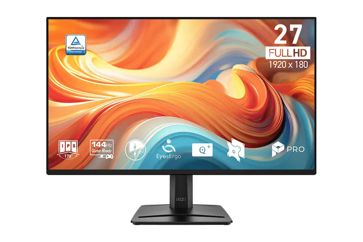 MSI Pro MP275 E14L computer monitor 68,6 cm (27") 1920 x 1080 Pixels Full HD LCD Zwart 144Hz ingebouwde speakers