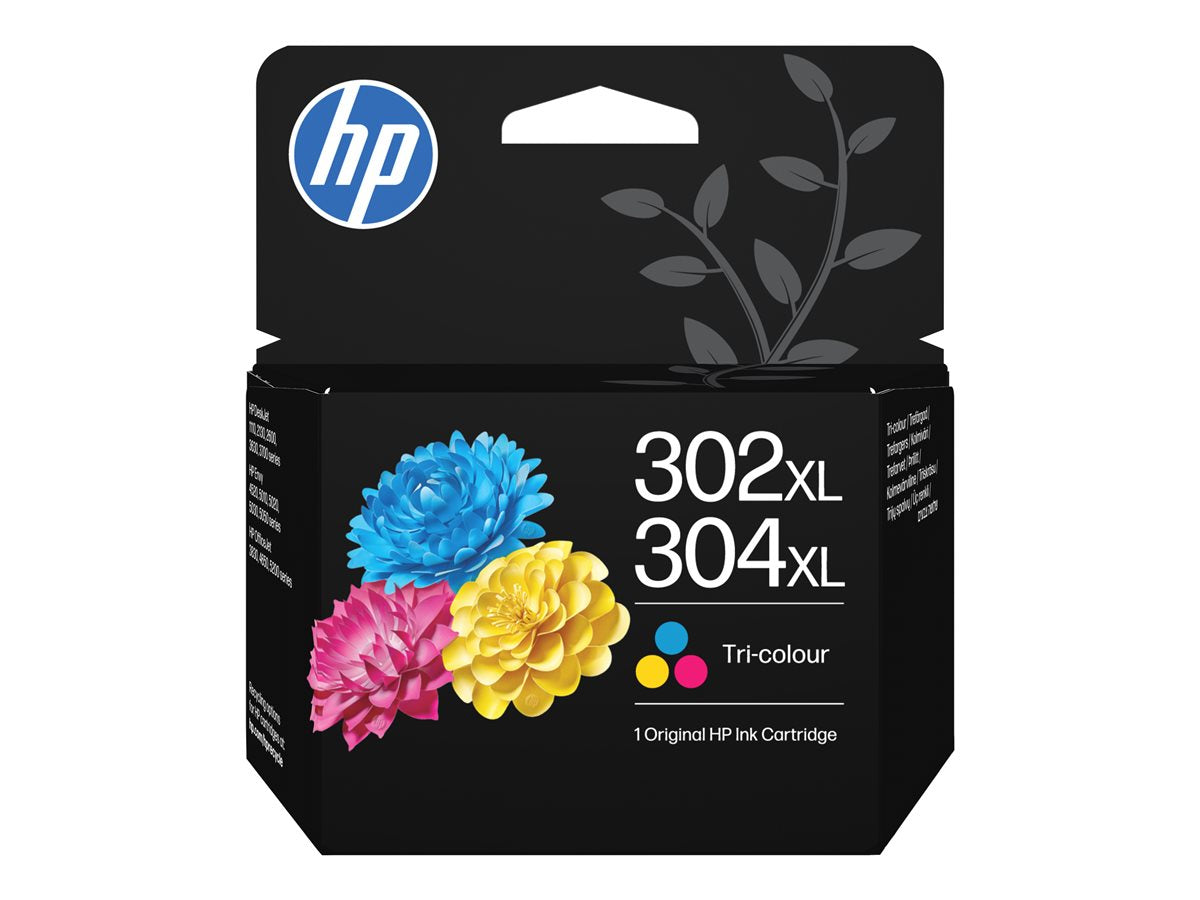 HP 302XL/304XL Tri-clr Original Ink Cartridge - Cyan, Magenta, Yellow - Inkjet - High Yield - 1 / Pack
