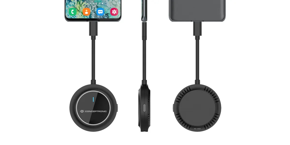 Conceptronic ATHERIC01B draadloze beeldschermadapter HDMI/USB Volledige HD Dongle