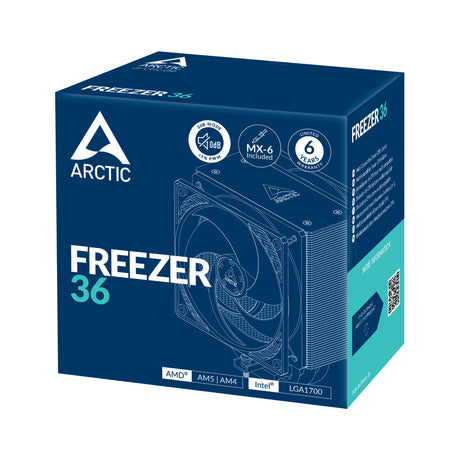 Arctic Cooling Freezer 36 Zwart