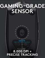 Logitech G G102 LIGHTSYNC - Bedrade Gaming Muis - 8000 DPI - Instelbare RGB - 6 buttons lay-out