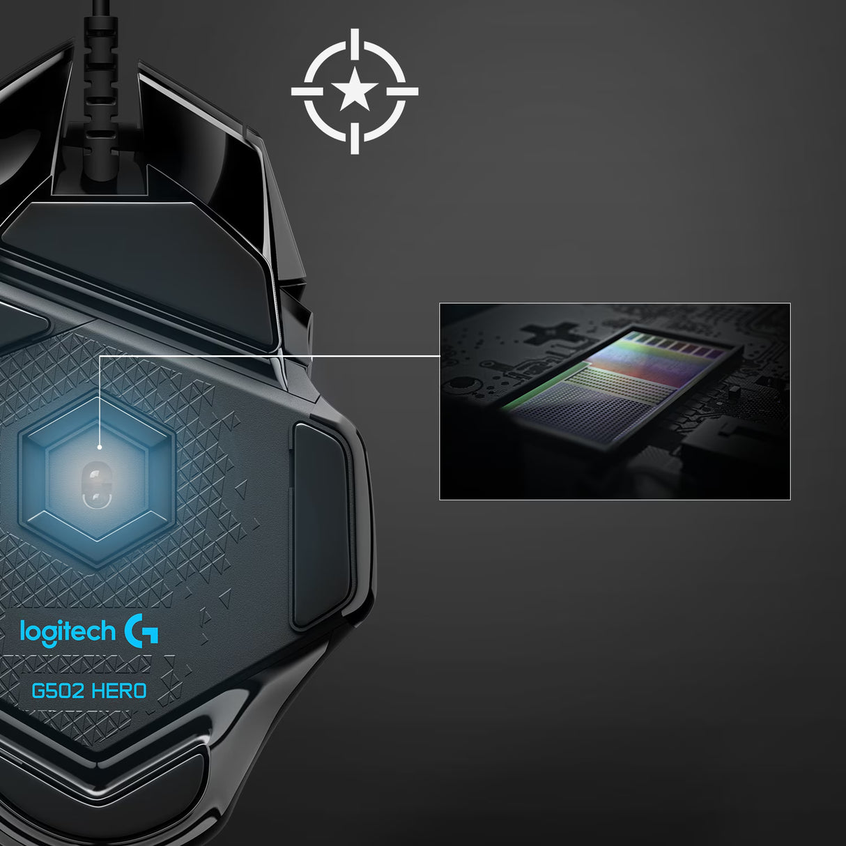 Logitech G502 HERO High Performance Gaming Mouse