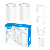 Cudy M1200(2-PACK) AC1200 wifi mesh systeem 10/100