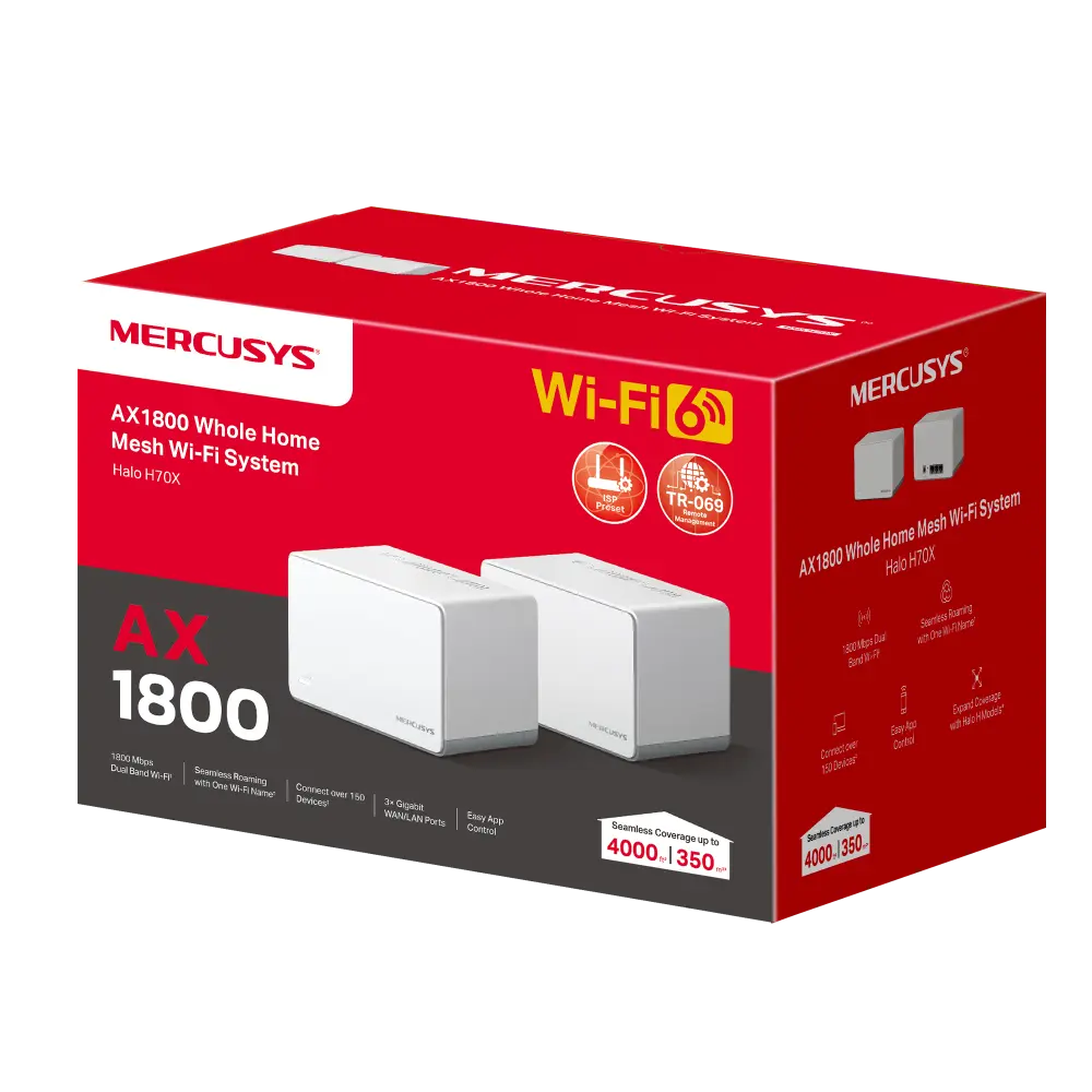 Mercusys AX1800 WiFi 6 Mesh - set van 2