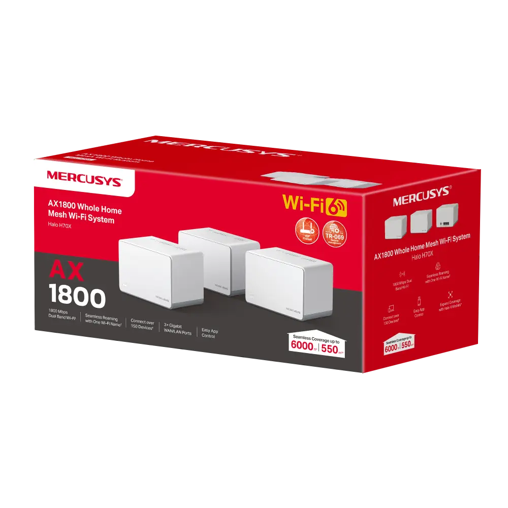 Mercusys AX3000 WiFi 6 Mesh - set van 3