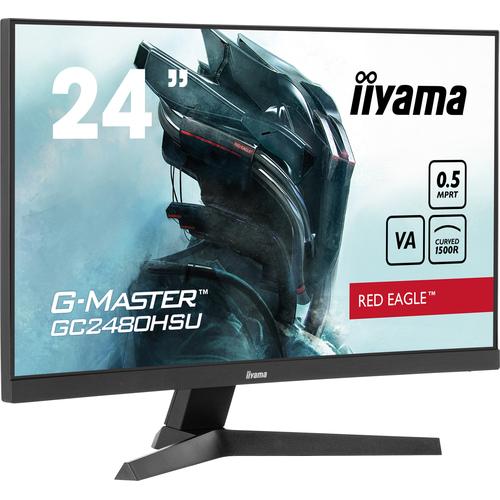 iiyama G-MASTER GC2480HSU-B1 curved computer monitor 59,9 cm (23.6") 1920 x 1080 Pixels Full HD LED Zwart