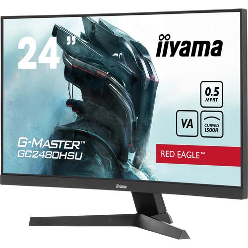 iiyama G-MASTER GC2480HSU-B1 curved computer monitor 59,9 cm (23.6") 1920 x 1080 Pixels Full HD LED Zwart