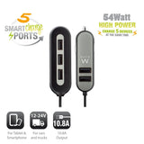 Ewent EW1355 USB AUTOLADER 2+3 POORTS 10.8A