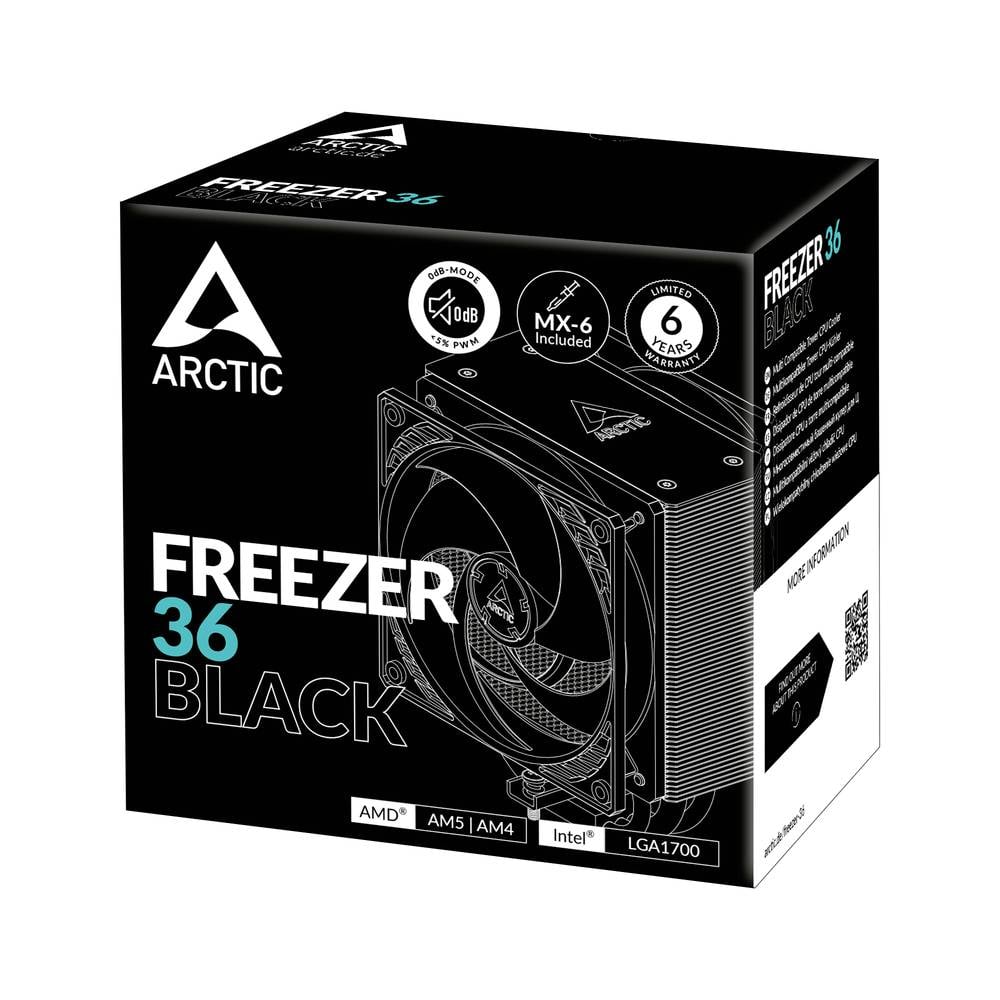 Arctic Cooling Freezer 36 Zwart