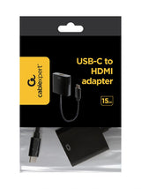 Gembird A-CM-HDMIF-01 USB grafische adapter 3840 x 2160 Pixels Zwart