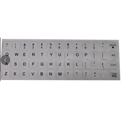 Keyboard Stickers for any Laptop, Desktop ,Notebook Black-White black  / White-black English US layout 11mm*13mm