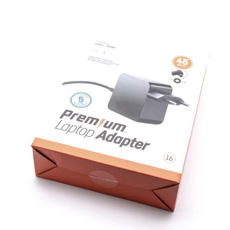Premium adapter in retailverpakking Lenovo 20V 2,25A 4,0mm * 1,7 mm wandlader