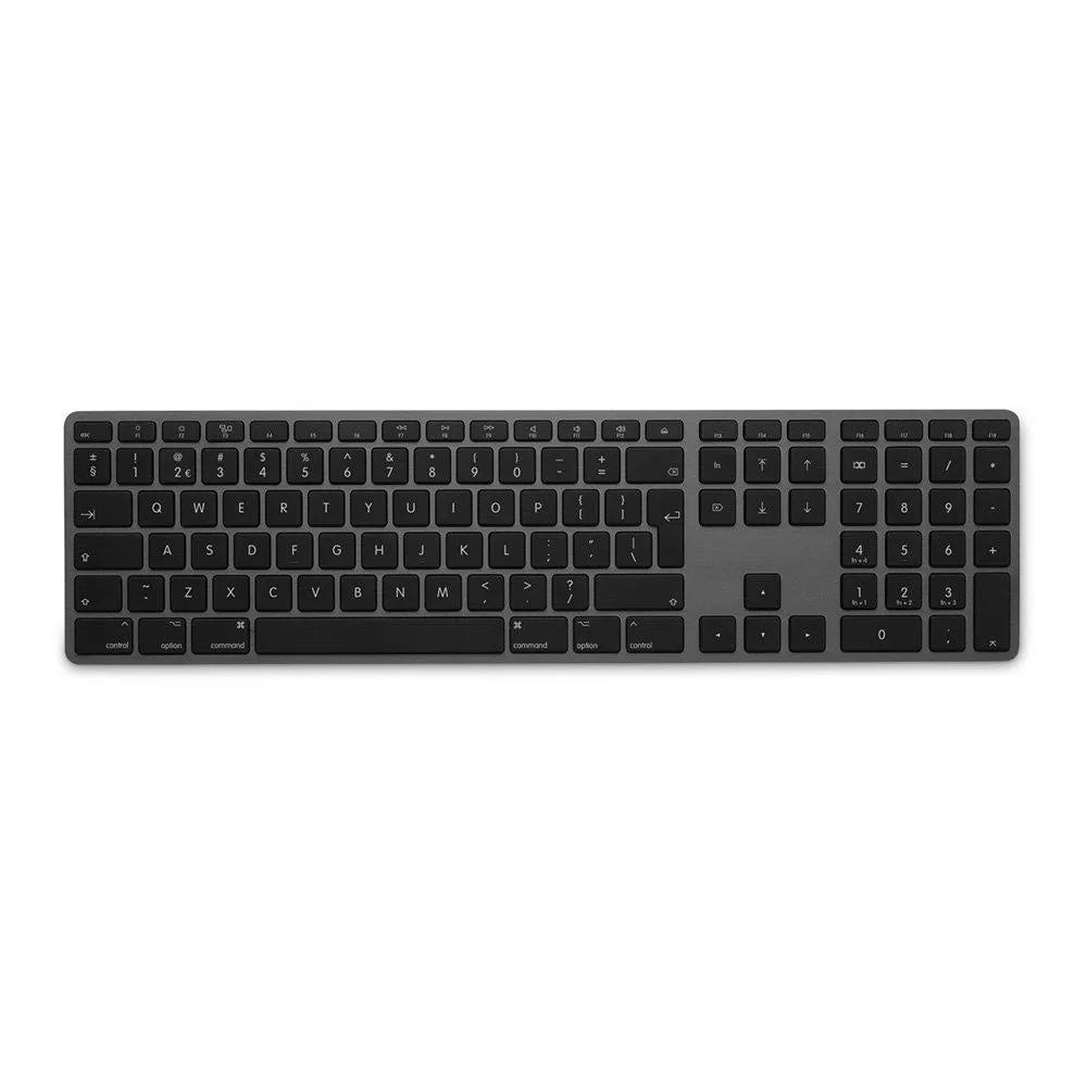 LMP Bluetooth Aluminium Toetsenbord voor APPLE / Mac OS – Numeriek Keyboard – Multi-hostfunctie – 110 Toetsen – QWERTY (NL) – Draadloos – Compact – Zilver/Wit (kopie)