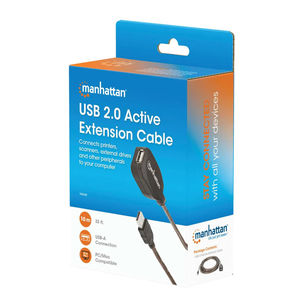 MANHATTAN USB-Repeater Kabel USB 2.0 A -> A St/Bu 10.00m