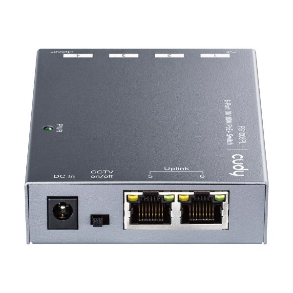 Cudy FS1006PL 6 Poort 100Mbit Unmanaged PoE+
