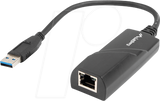 Lanberg USB->RJ45 Netzwerkkaart USB 3.0 1x RJ45 1GB Kabel