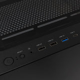 White Shark WARHEAD , Midi Tower Case , Inclusief 4 RGB Fans  Zwart