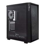 White Shark WARHEAD , Midi Tower Case , Inclusief 4 RGB Fans  Zwart