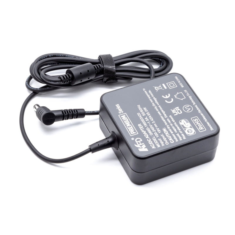 Premium adapter in retailverpakking  Asus 19V 3,42A - 5,5mm * 2,5mm vierkant model incl. netsnoer