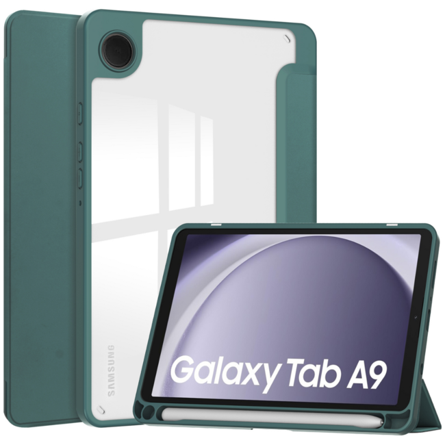 Tablet hoes geschikt voor de SamsungGalaxy Tab A9 (2023) - Donker Groen