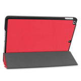 Tablet hoes geschikt voor iPad 2021 - 10.2 Inch - Tri-Fold Book Case - Rood