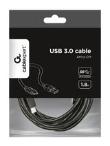 Gembird CCP-USB3-AMCM-6 USB-kabel USB 3.2 Gen 1 (3.1 Gen 1) 1,8 m USB C USB A Zwart