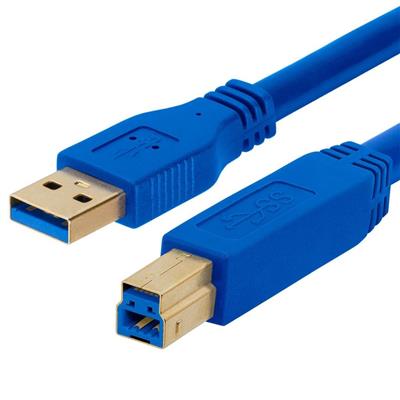 USB 3.0 aansluitkabel Connector 1: USB A Male Connection 2: USB B male 5.0Gbit/s Lenge: 1.8 Meter Nieuw