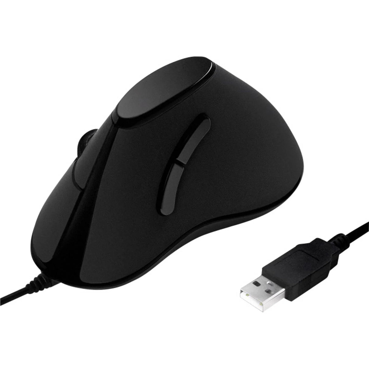 Logilink muis ergonomisch Vertical 5 toetsen 1000dpi zwart