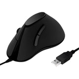 Logilink muis ergonomisch Vertical 5 toetsen 1000dpi zwart