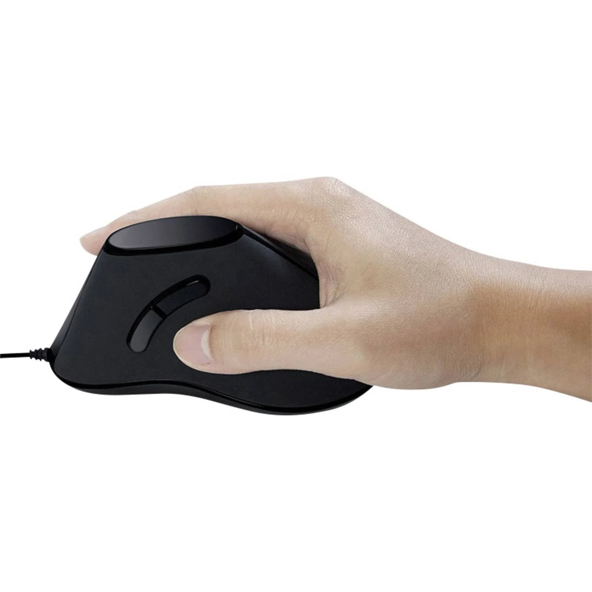 Logilink muis ergonomisch Vertical 5 toetsen 1000dpi zwart