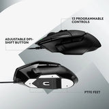 Logitech G G502 X muis Rechtshandig USB Type-A Optisch 25600 DPI