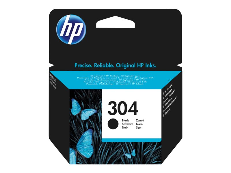 HP 304 Original Ink Cartridge - Black - Inkjet