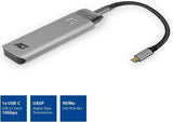 ACT AC7090 Externe SSD behuizing M.2 NVMe via USB C – Snelheid 10 Gbps – M-Key en B+M-key geschikt – Aluminium