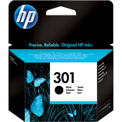 HP 301 Original Ink Cartridge - Black - Inkjet - 1 Pack