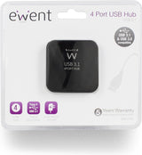 Ewent EW1134 4-Poorts USB 3.1 Gen1 (USB 3.0) Hub