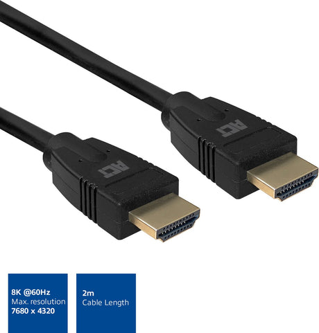 ACT 8K HDMI 2.1 Kabel Ultra High Speed - 2 meter AC3810