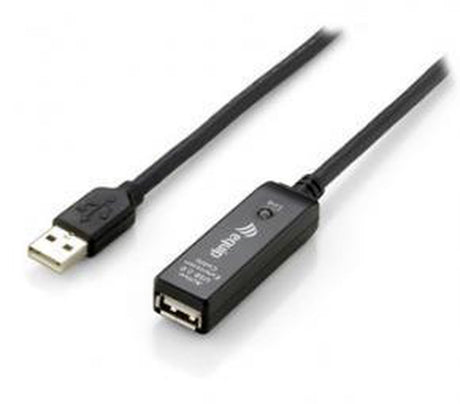 Equip USB Kabel 2.0 A -> A St/­Bu 10.00m Verleng aktief zwart 9 booster )