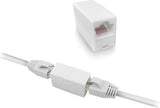 ACT RJ45 Koppelstuk internetkabel UTP - Modulair ethernet verlengstuk - Wit – AC4105