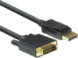 ACT DisplayPort naar DVI Kabel – Full HD 60Hz – Verguld - 1,8m – AC7505