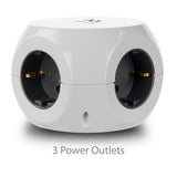 Ewent EW3939 Stekkerdoos Met 3 usb-A Poorten 1.5m wit